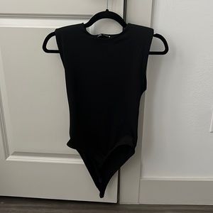 Zara shoulder pad bodysuit